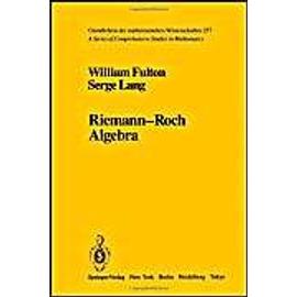 Riemann-Roch Algebra - Serge Lang