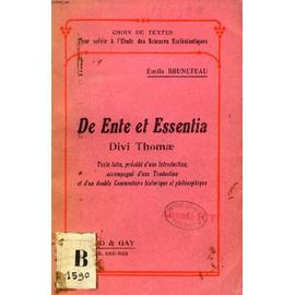De Ente Et Essentia Divi Thomae - Saint Thomas D'aquin