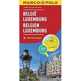 MARCO POLO Länderkarte Belgien, Luxemburg