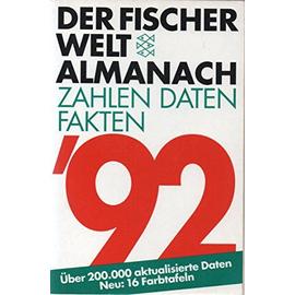 Der Fischer Weltalmanach 1992: Zahlen, Daten, Fakten - Baratta, Mario Von