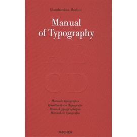Manual Of Typography - Bodoni Giambattista
