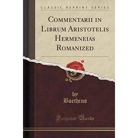 Boethius, B: Commentarii in Librum Aristotelis Hermeneias Ro