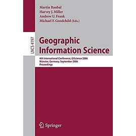 Geographic Information Science - Collectif