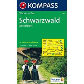 770: Schwarzwald Mittelblatt (Black Forest Central Sheet) 1:75, 000 - 770 Kompass