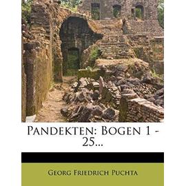 Pandekten: Bogen 1 - 25... - Puchta, Georg Friedrich