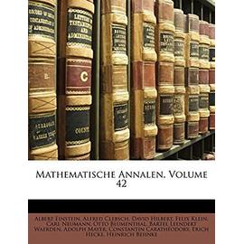 Mathematische Annalen, Volume 42 - David Hilbert
