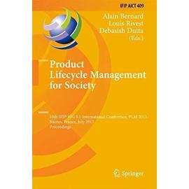 Product Lifecycle Management for Society - Collectif