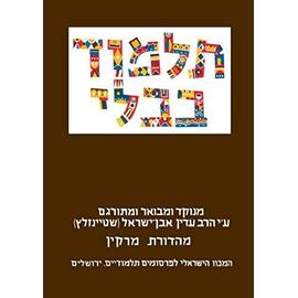 The Steinsaltz Talmud Bavli: Tractate Eruvin Part 2, Large - Steinsaltz Adin