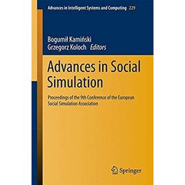 Advances in Social Simulation - Grzegorz Koloch