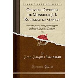 Rousseau, J: Oeuvres Diverses de Monsieur J. J. Rousseau de