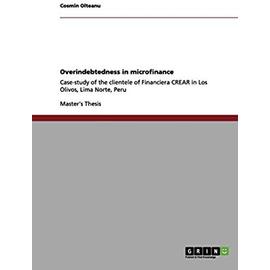 Overindebtedness in microfinance - Cosmin Olteanu