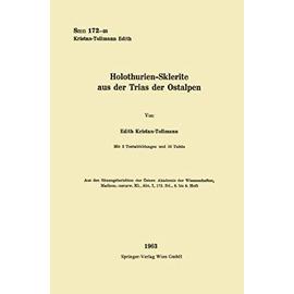 Holothurien-Sklerite aus der Trias der Ostalpen - Edith Tollmann