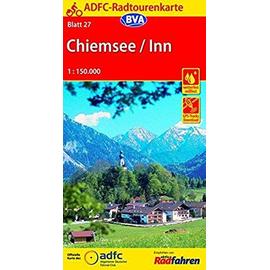 ADFC-Radtourenkarte 27 Chiemsee / Inn 1 : 150 000