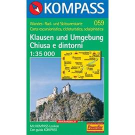059: Klausen Und Umgebung / Chiusa E Dintorni 1:35, 000 - Kompass 059