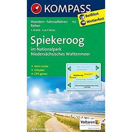 Spiekeroog im Nationalpark NIedersächsisches Wattenmeer 1 : 15 000 - Kompass-Karten Gmbh