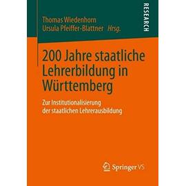 200 Jahre staatliche Lehrerbildung in Württemberg - Collectif