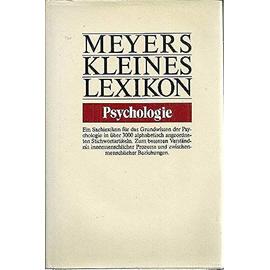 Meyers Kleines Lexikon Psychologie - Ahlheim, Karl-Heinz.