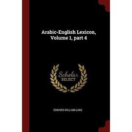 ARABIC-ENGLISH LEXICON V01 PAR