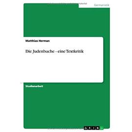 Die Judenbuche - eine Textkritik - Matthias Herman
