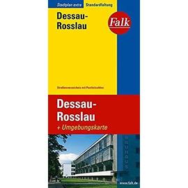 Falk Stadtplan Extra Standardfaltung Dessau-Rosslau 1 : 22 000: Mit Straßenverzeichnis und Postleitzahlen. Standardfaltung - Unknown.