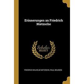 Erinnerungen an Friedrich Nietzsche - Unknown