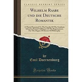Doernenburg, E: Wilhelm Raabe und die Deutsche Romantik