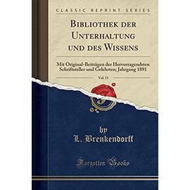 Brenkendorff, L: Bibliothek der Unterhaltung und des Wissens