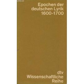 Epochen der deutschen lyrik band 4 - Gedichte 1600-1700 nach den erstdrucken in zeitlicher folge - dtv n°4018. - Wagenknecht Christian