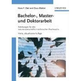 Bachelor-, Master- Und Doktorarbeit - Ebel / Hans Friedrich