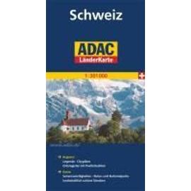 ADAC LänderKarte Schweiz 1 : 301 000