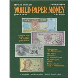 Standard Catalog Of World Paper Money 7 ème édition 1994 - Albert Pick