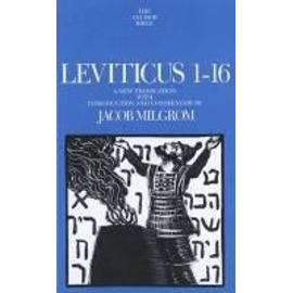 Leviticus 1-16 - Jacob Milgrom
