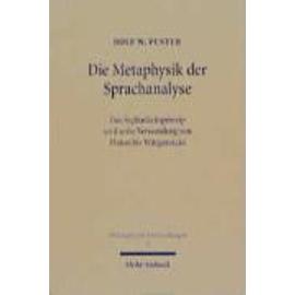Puster, R: Metaphysik der Sprachanalyse - Rolf W Puster