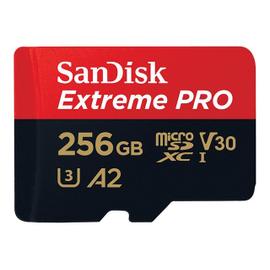 SanDisk Extreme Pro - Carte m&eacute;moire flash - 256 Go - A2 / Video Class V30 / UHS-I U3 / Class10 - microSDXC UHS-I