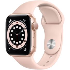 Apple Watch Series 6 (GPS) - Boitier 40 mm aluminium or avec bracelet sport rose