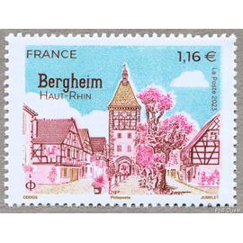 france 2023, très beau timbre neuf** luxe yvert 5698 Bergheim (haut Rhin, proclamé Village préféré des Français 2022.
