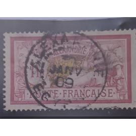 L343 -- TIMBRE OBLITÉRÉ ALEXANDRIE, BUREAU FRANÇAIS N°31 -- ANNÉE 1902/03 -- " TIMBRE DE FRANCE : TYPE MOUCHON ".