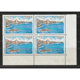 Coin daté bloc de 4 timbres. Série touristique Biarritz, côte Basque 1976 n° 1903 neufs**