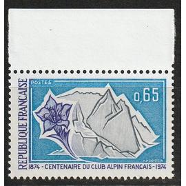 Centenaire du club Alpin Français timbre neuf** 1974 n° 1788