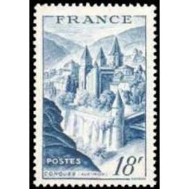 Abbaye de Conques légende France année 1948 n° 805 yvert et tellier luxe