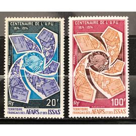 Lot de 2 timbres Afars et Issas 1974