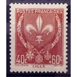 France - Blasons 1941 Lille (Impeccable N° 527) Neuf** Luxe - Cote 3,00&euro; - N12055