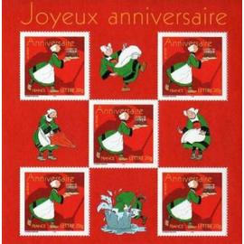 timbre pour anniversaires : bande dessinée centenaire de Bécassine bloc feuillet 83 année 2005 n° 3778 yvert et tellier luxe