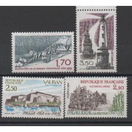 France 1984: Série touristique, 4 timbres N° 2323 à2326.