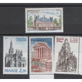France 1981: Lot de 4 timbres de la série touristique N° 2132,2133;2134,2135.