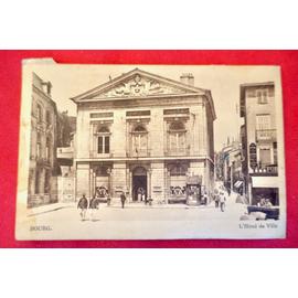 Ancienne Carte Postale Animée Bourg en Bresse. L'HOTEL DE VILLE. 1941. Timbre 40 c. CPA animée Bourg-en-Bresse. Département 01. France