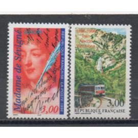 France 1996: Lot de 2 timbres  N° 3000A et 3017 .