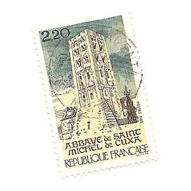 Timbre oblitéré abbaye saint-michel-de-cuza année 1985 n° 2351 yvert et tellier