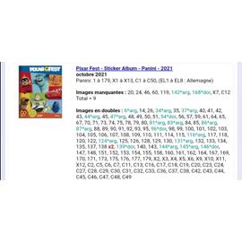 Panini Pixar Fest Cars Nemo Dory Toy Story Indestructibles - Liste des images pour un lot