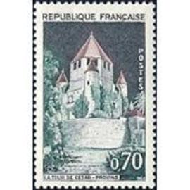 Timbre France Neuf 1963 Tour de César à Provins 070f. Yvert 1392A